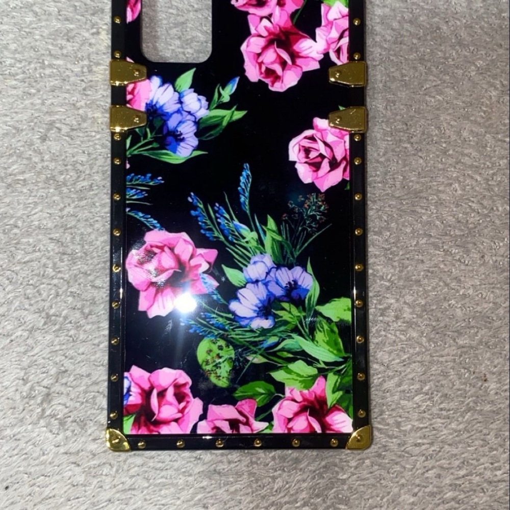 Floral Black Phone Case
